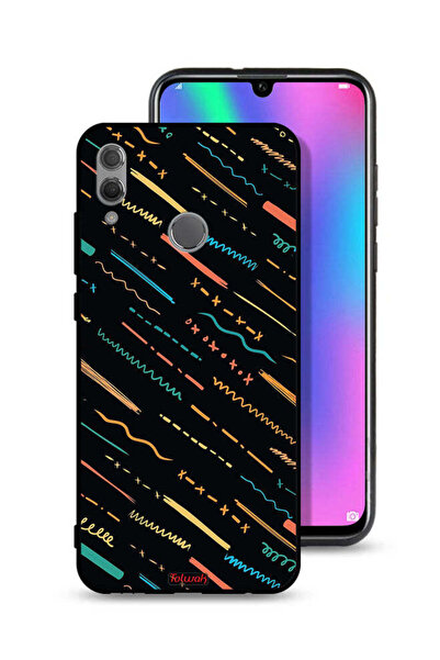 Tolwak غطاء حماية لهاتف Honor 10 Lite بنمط خطوط تجريدية X