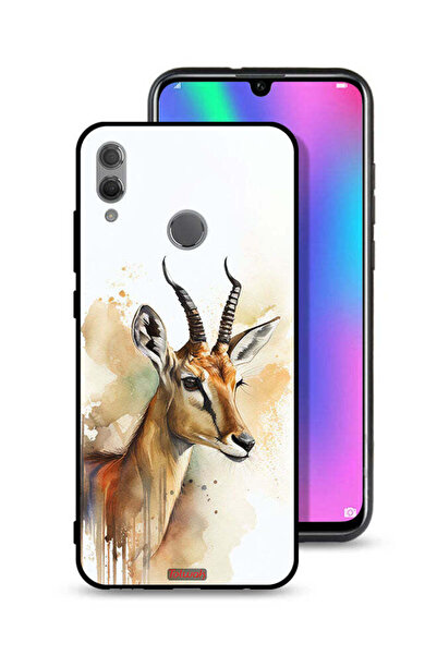 Tolwak غطاء حماية لهاتف Honor 10 Lite بتصميم فن تجريدي من الغزلان