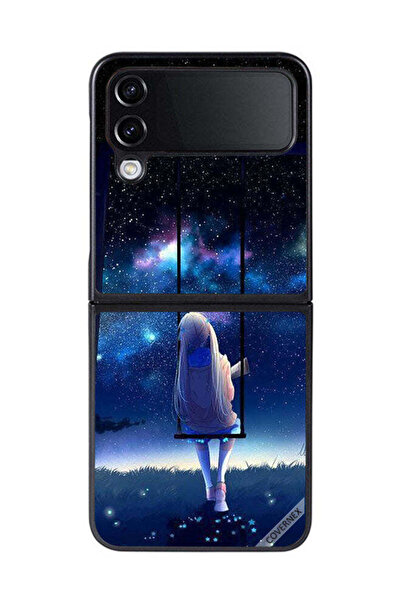 Covernex غطاء حماية لهاتف سامسونج جالاكسي زد فليب 4 - فتاة حزينة