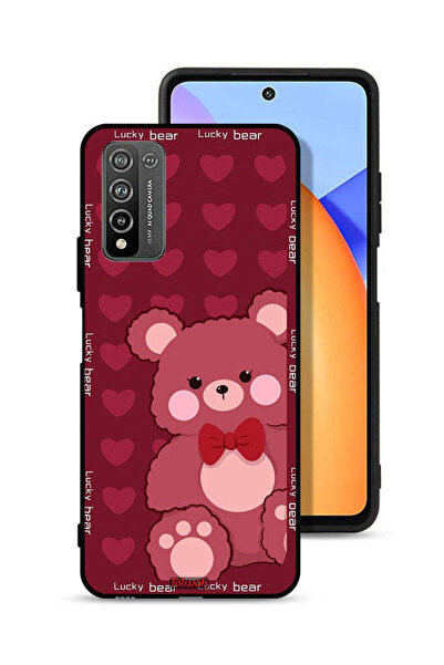 Tolwak غطاء حماية لهاتف Honor 10X Lite بتصميم الدب المحظوظ