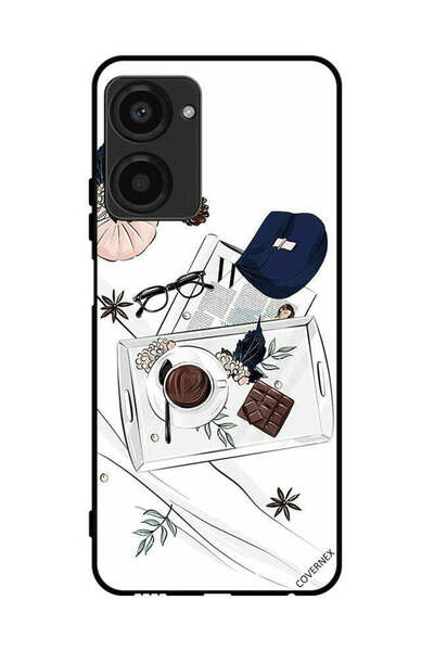 Covernex غطاء حماية لجهاز Realme 10 Pro برسومات القهوة والشوكولاتة
