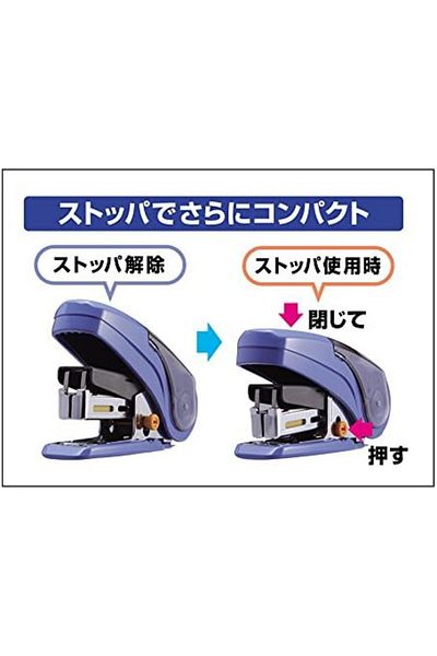 Mena Rise Şirinshop Hd-10Nlk/Lb Stapler, Sakuri, 20 Pieces, Holds 100 Replacement Needles, Light Blue 1108107