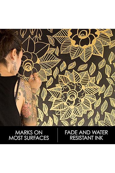 Mena Rise Şirinshop Permanent Marker, Metallic, 3 Pcs 1108107