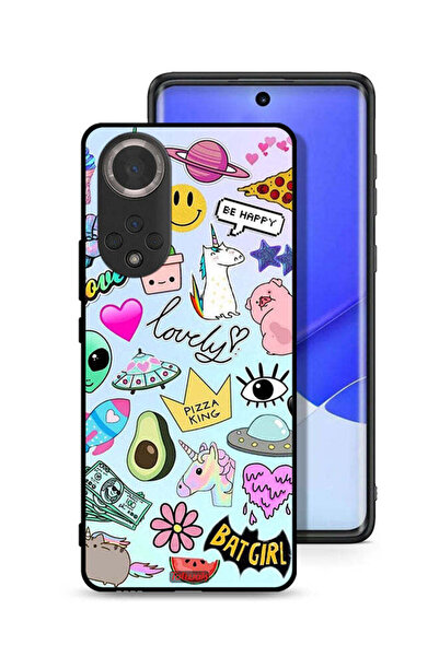 Tolwak غطاء حماية لهاتف Honor 50 بملصقات جميلة