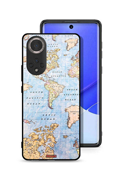 Tolwak غطاء حماية لهاتف Honor 50 بتصميم خريطة العالم