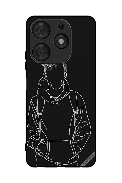 Covernex غطاء حماية لهاتف تكنو سبارك 10 برو، رسم جاكيت بوي