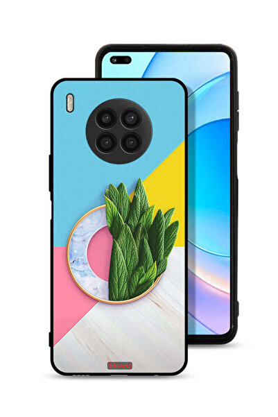 Tolwak غطاء حماية لهاتف Honor 50 Lite بنمط أوراق تجريدية