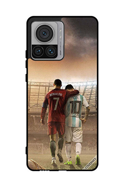 Covernex غطاء حماية لهاتف موتورولا موتو X30 برو ميسي وكريستيانو رونالدو