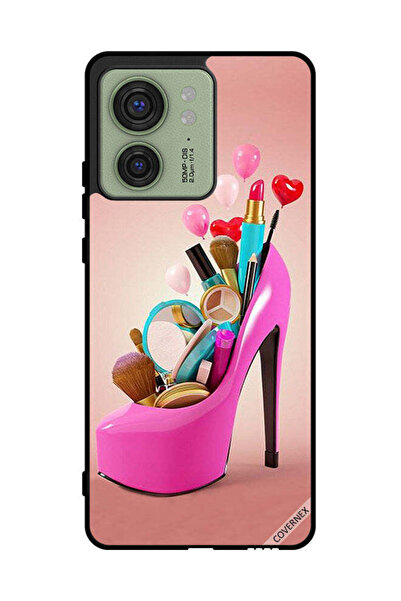 Covernex Protective Case Cover For Motorola Edge 40 Shoe With Makeup Items