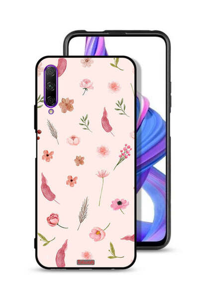 Tolwak غطاء حماية لهاتف Honor 9X Pro بنقشة أوراق وورود