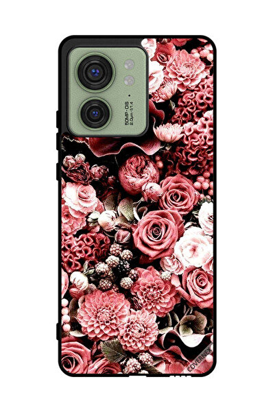 Covernex Protective Case Cover For Motorola Edge 40 Peach Roses