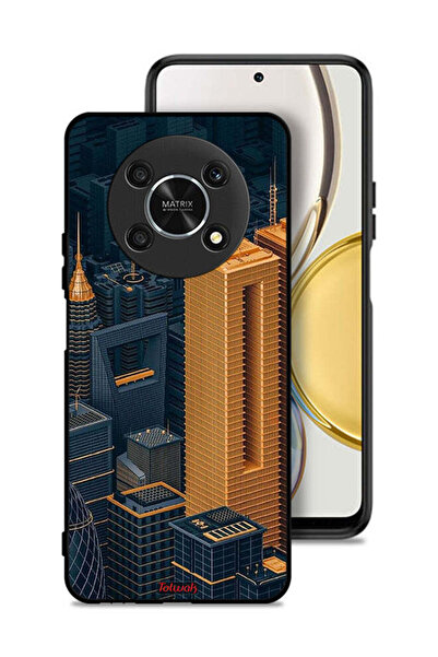 Tolwak Honor X9 5G Protective Case Cover Buildings Art
