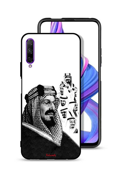 Tolwak غطاء حماية لهاتف هواوي Y9s، ملصق فني أبيض وأسود لملوك المملكة العربية ...