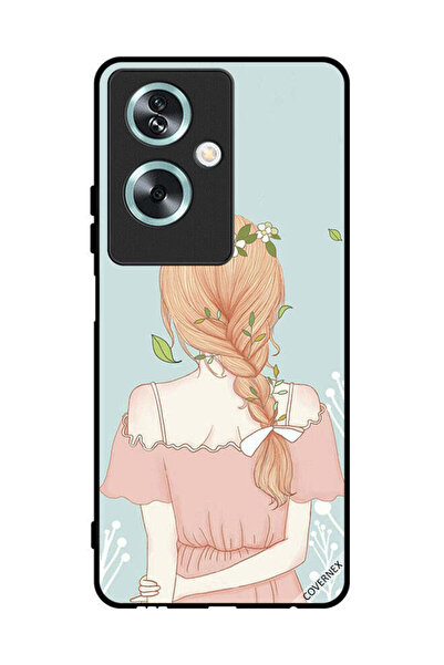 Covernex غطاء حماية لهاتف Oppo A79 بفتاة واقفة بمظهر لطيف