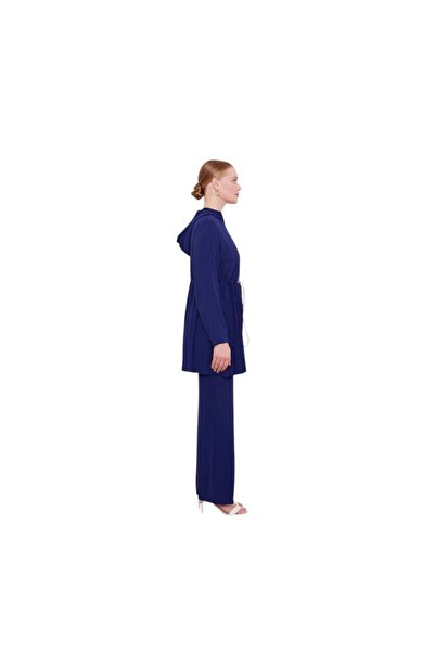 Levidor Double Suit with Gathered Waist and Pleated Detail