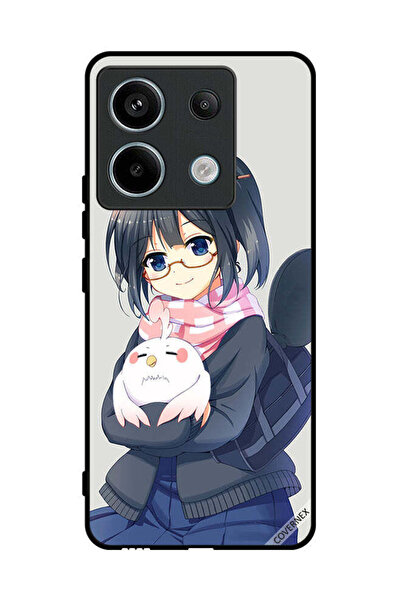 Covernex غطاء حماية لهاتف شاومي ريدمي نوت 13 برو، رسمة فتاة تحمل حيوانًا أليفًا