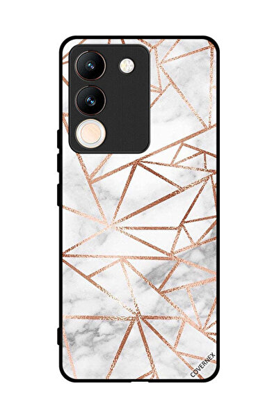 Covernex غطاء حماية لهاتف vivo Y200 بنمط رخامي وورق حائط