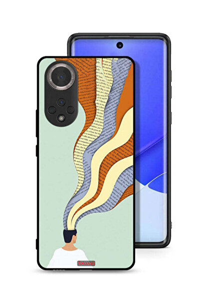 Tolwak غطاء حماية لهاتف Honor 50 مع رسمة Data In Mind Art