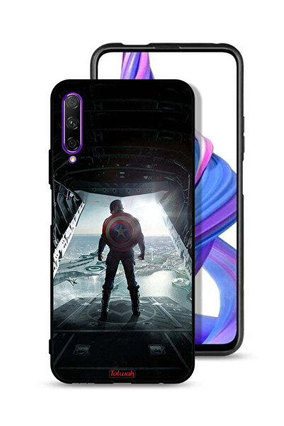 Tolwak Huawei Y9s Protective Case Cover Portrait Display Captain America