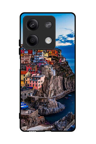 Covernex غطاء حماية لهاتف شاومي ريدمي نوت 13 - منازل ملونة على البحر