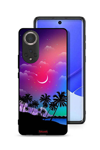 Tolwak غطاء حماية لهاتف Honor 50 برسومات القمر في الليل