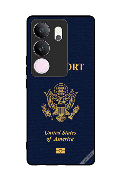 Covernex غطاء حماية لهاتف فيفو V29 برو بنمط جواز السفر الأمريكي