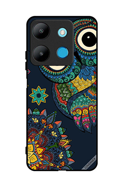 Covernex غطاء حماية لهاتف إنفينيكس سمارت 7 - بومة زهرية