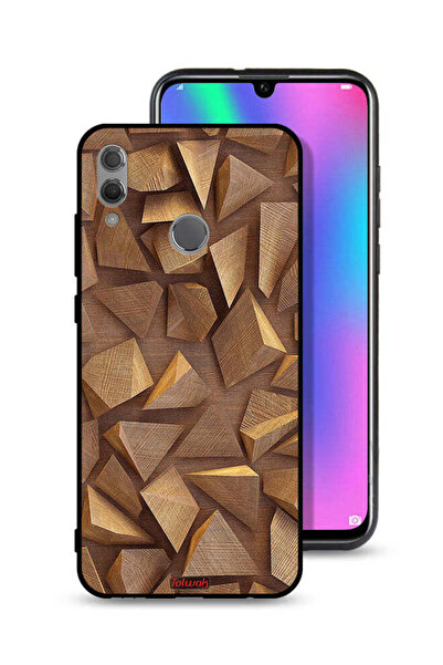 Tolwak غطاء حماية لهاتف Honor 10 Lite بتصميم قطع خشبية فنية