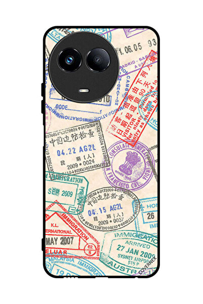 Covernex غطاء حماية لهاتف Realme 11 5G بنمط طوابع السفر
