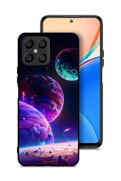 Tolwak غطاء حماية لهاتف Honor X8 4G بنمط كوكبي