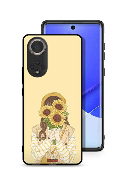 Tolwak غطاء حماية لهاتف Honor 50 بغطاء وجه مزين برسومات عباد الشمس