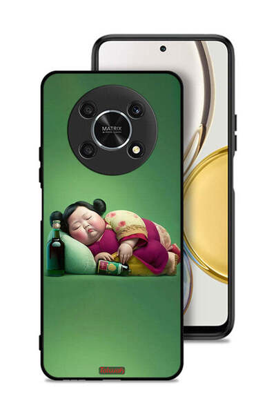 Tolwak غطاء حماية لهاتف Honor X9 5G بتصميم فتاة سمينة