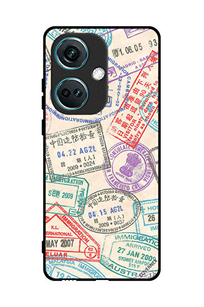 Covernex غطاء حماية لهاتف OnePlus Nord CE3 بنمط طوابع السفر