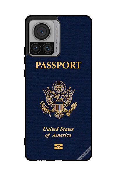 Covernex غطاء حماية لهاتف موتورولا إيدج 30 ألترا بنمط جواز السفر الأمريكي