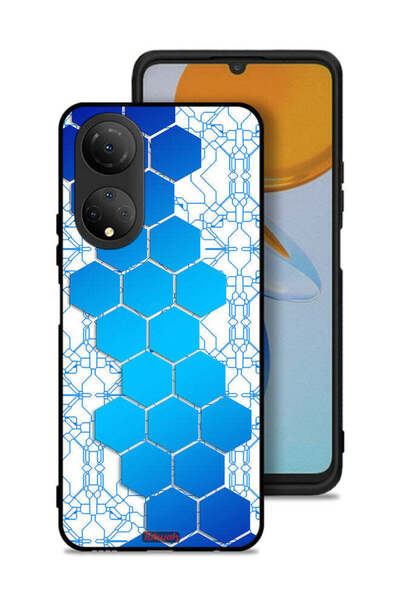 Tolwak غطاء حماية لهاتف Honor X7 بشعار Honeycomb Hexagon Icon Networks