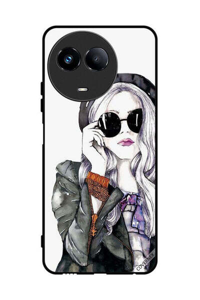 Covernex غطاء حماية لهاتف Realme 11 5G بتصميم فتاة أنيقة ولطيفة