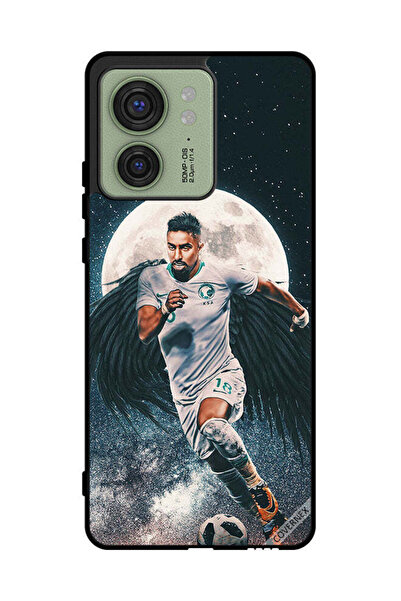 Covernex غطاء حماية لهاتف موتورولا إيدج 40 - سالم الدوسري يحمل كرة قدم