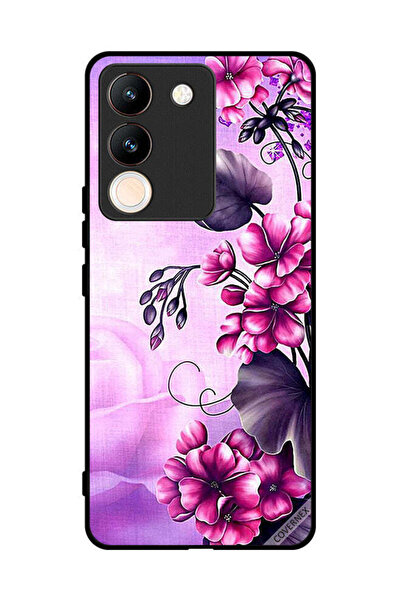 Covernex غطاء حماية لهاتف فيفو V29e بخلفية زهور رومانسية