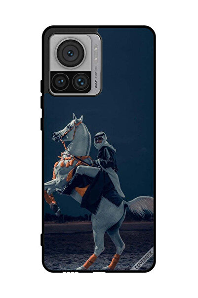 Covernex غطاء حماية لهاتف موتورولا موتو X30 برو - شاب على حصان