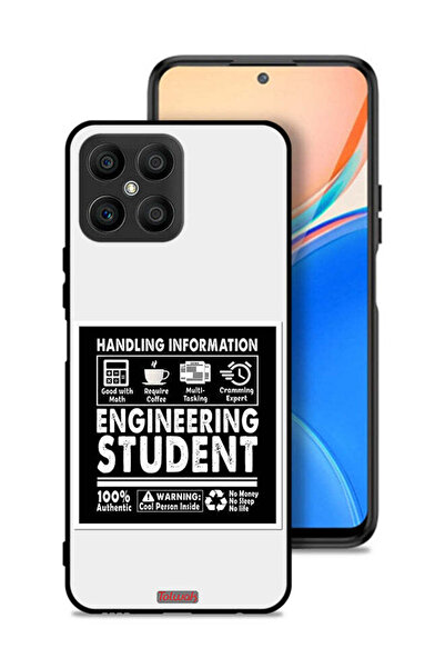 Tolwak غطاء حماية لهاتف Honor X8 4G - ملصق طالب هندسة