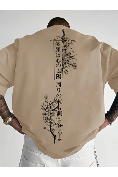 Tarzsokak Unisex Ιαπωνικά γράμματα με στάμπα σε μεγάλο μέγεθος