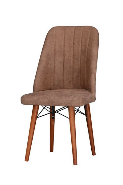 Desire Set Scaune Berlin, 4 buc Package, dining, bucatarie, tapitate cu material textil, picioare lemn