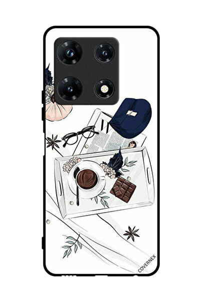Covernex غطاء حماية لجهاز Infinix Note 30 Pro بنقشة القهوة والشوكولاتة