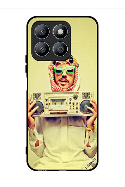 Covernex غطاء حماية لهاتف Honor X8b يحمل جهاز موسيقى عتيق