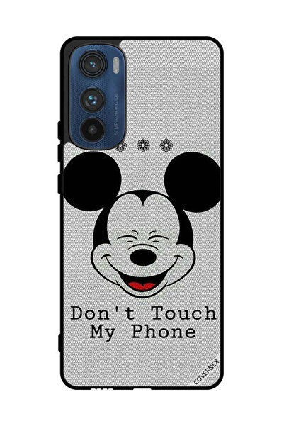 Covernex Protective Case Cover For Motorola Edge 30 Don't Touch My Phone Mickey