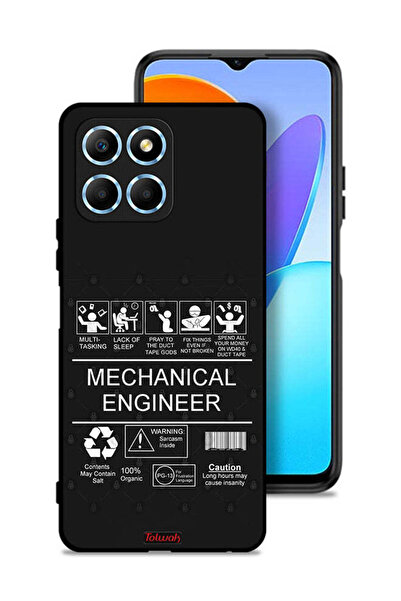 Tolwak غطاء حماية لهاتف Honor X8 5G، ملصق مهندس ميكانيكي