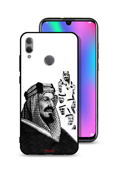 Tolwak غطاء حماية لهاتف Honor 10 Lite، ملصق فني أبيض وأسود لملوك المملكة العر...