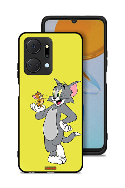 Tolwak غطاء حماية لهاتف Honor X7a بتصميم توم وجيري