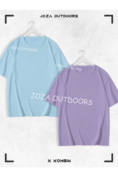 Joza Outdoors Femei Bărbați Kitty Spider Scris BACK Imprimat Cuplu Iubitori Combinație Tricou oversize Set 2 piese