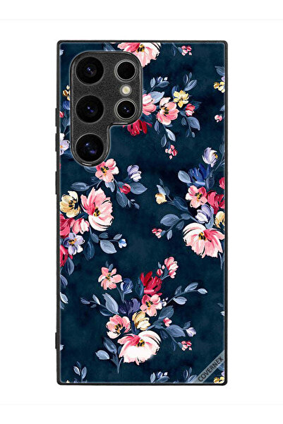 Covernex غطاء حماية لهاتف سامسونج جالاكسي S24 ألترا مزين برسومات زهور مرسومة ...